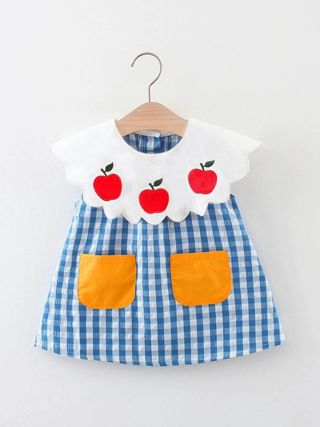 Vestido Infantil Xadrez Maçazinha