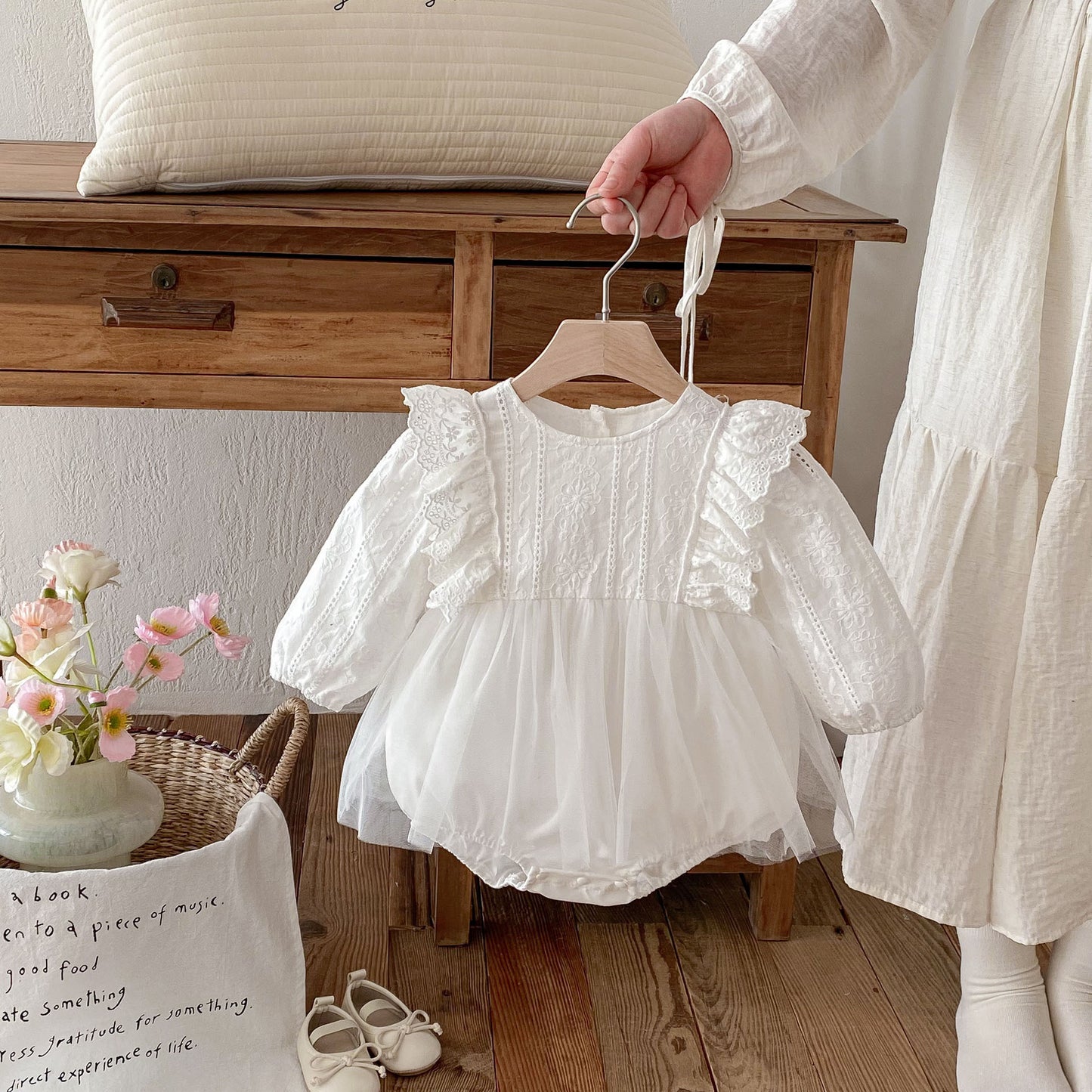 Body Infantil Feminino Renda e Tule