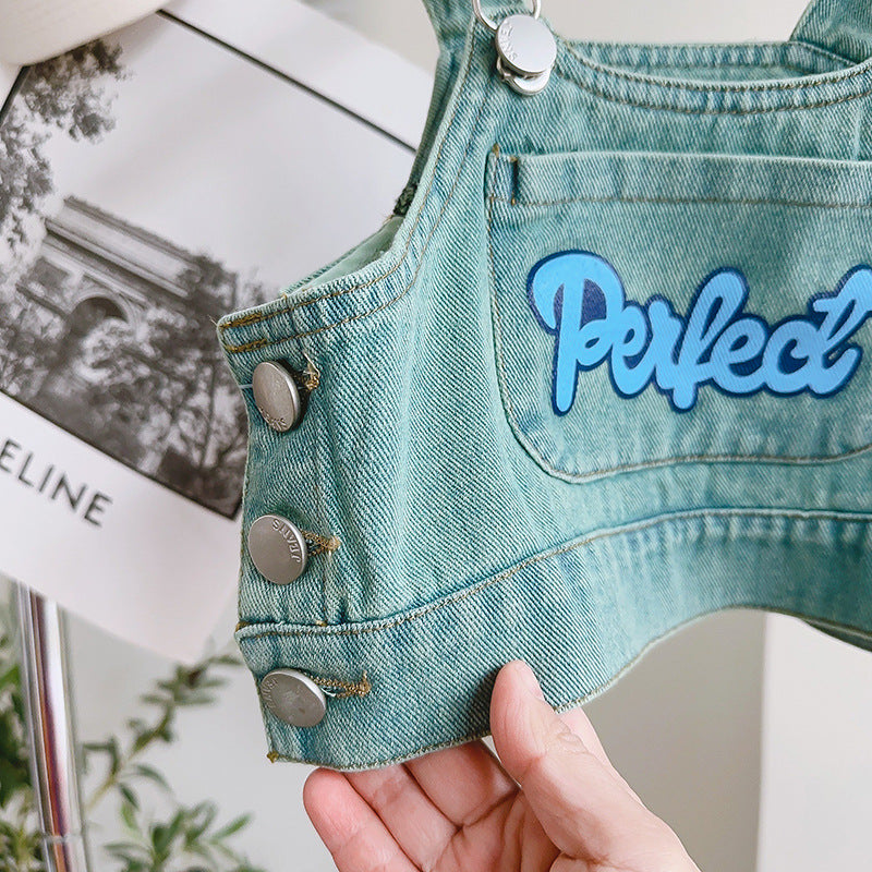 Conjunto Infantil Jeans e Lístras 3 Peças