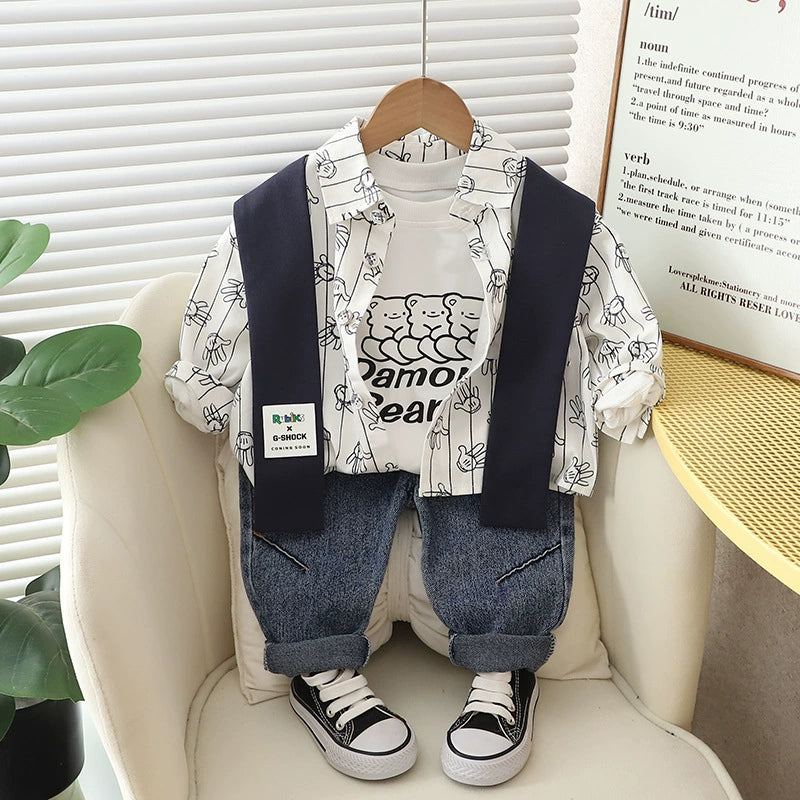 Conjunto Infantil Masculino 3 Peças