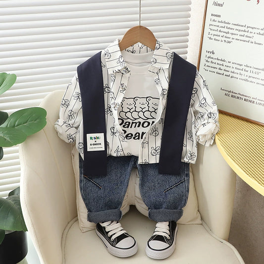 Conjunto Infantil Masculino 3 Peças