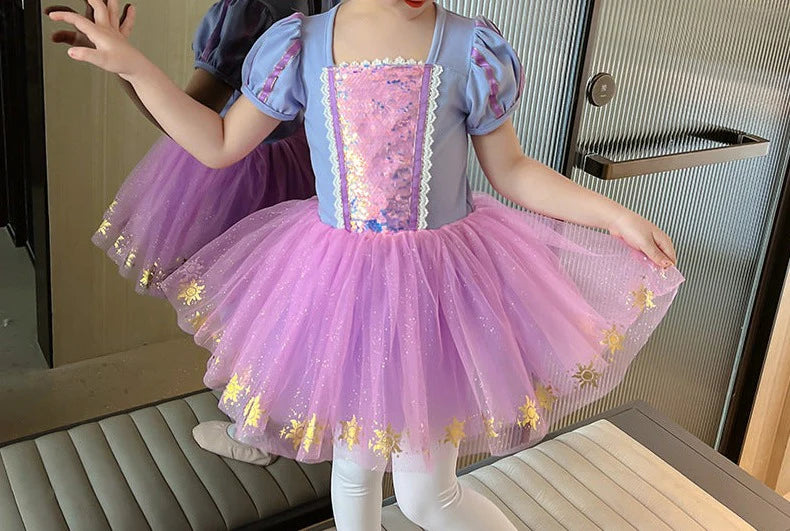 Vestido Infantil Princesa Rapunzel
