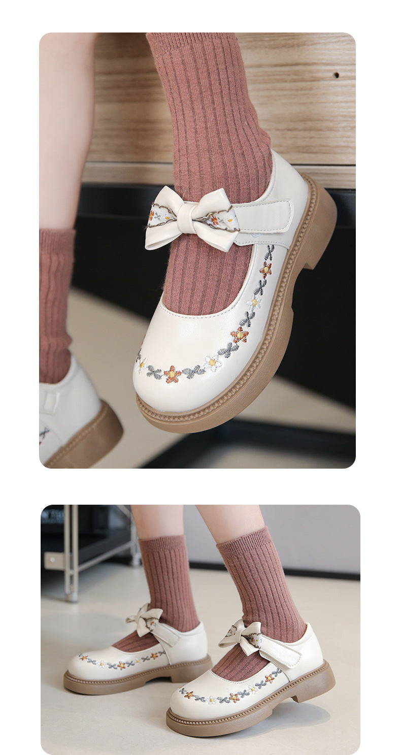 Sapato Infantil Laço Florzinhas