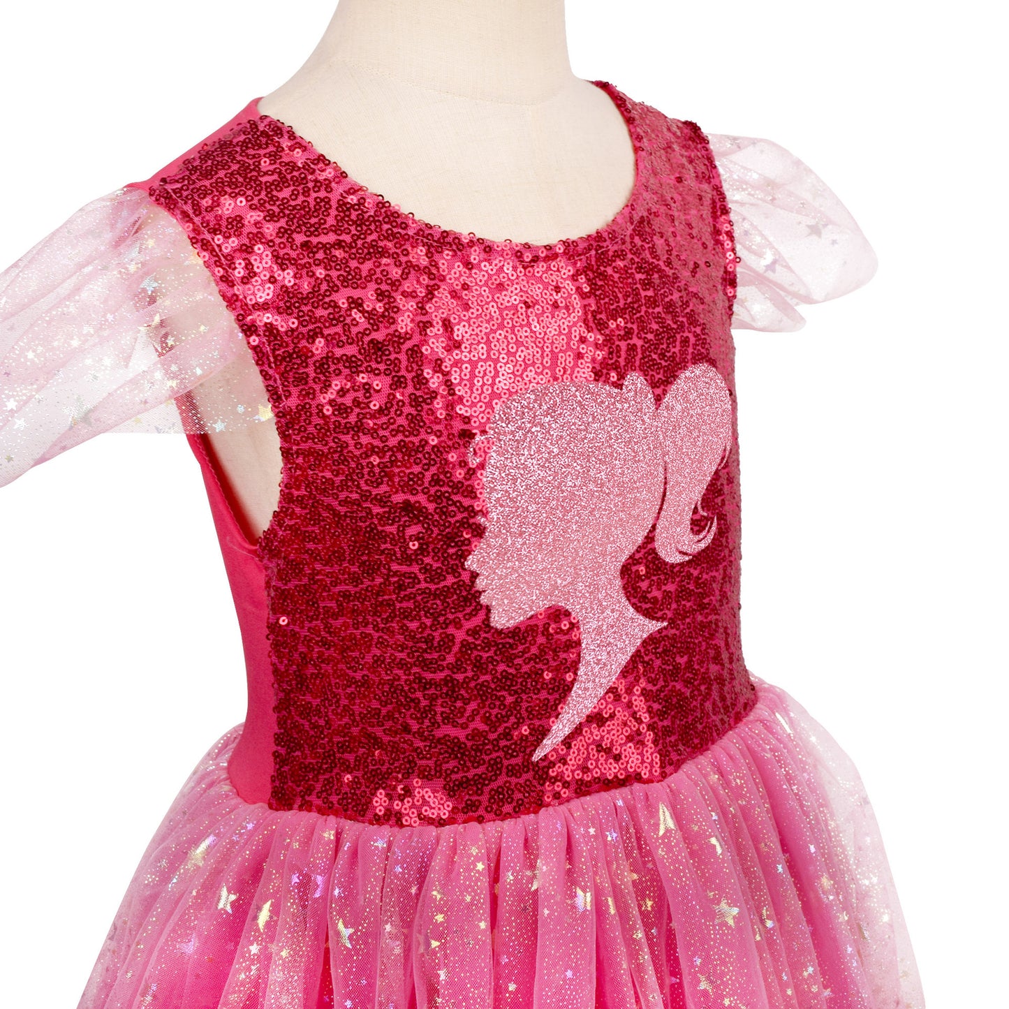 Vestido Infantil Barbie Brilhante