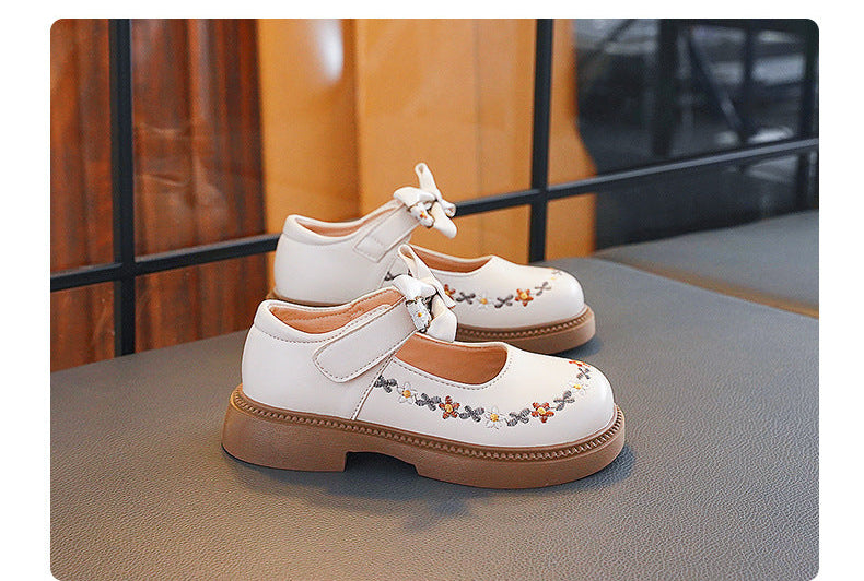 Sapato Infantil Laço Florzinhas