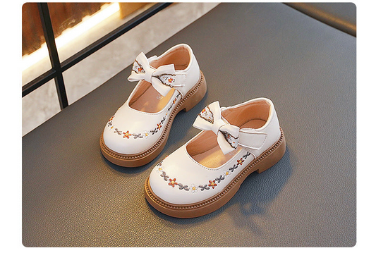 Sapato Infantil Laço Florzinhas