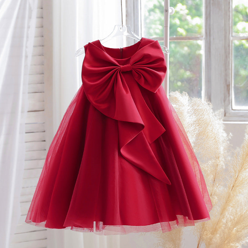 Vestido Laço e Tule