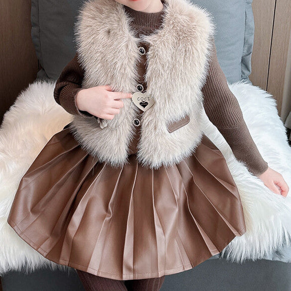 Conjunto Infantil Feminino Inverno 3 Peças