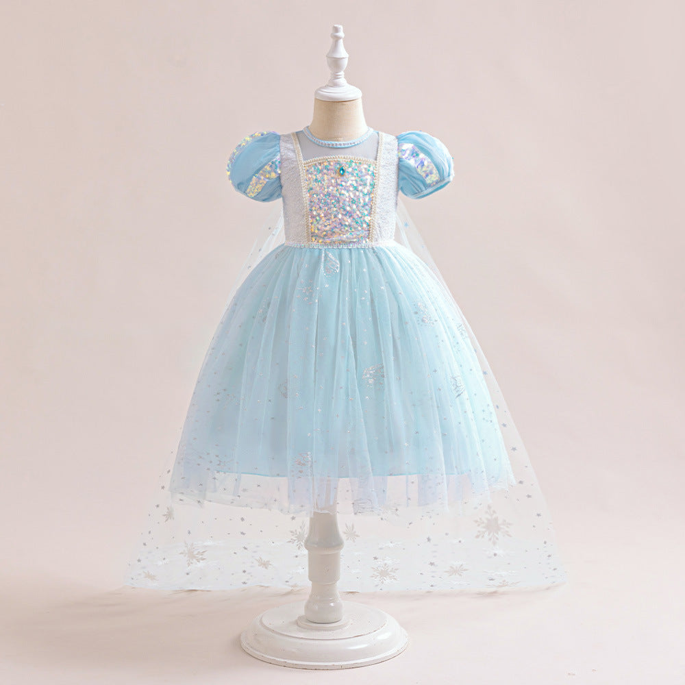Vestido Infantil Princesa Brilhante