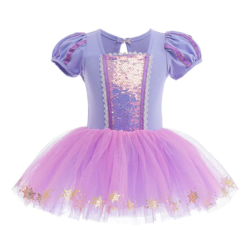 Vestido Infantil Princesa Rapunzel