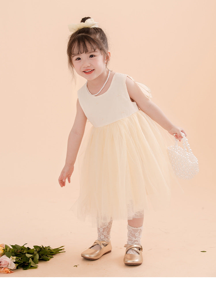 Vestido Infantil Asas Estrelinhas