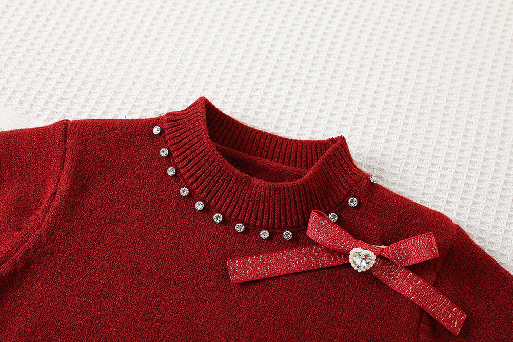 Conjunto Infantil Inverno Laço Brilhante