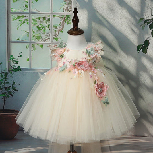 Vestido Infantil de Festa Flores