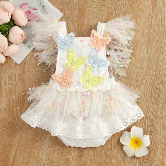 Body Infantil Vestido Borboletinha
