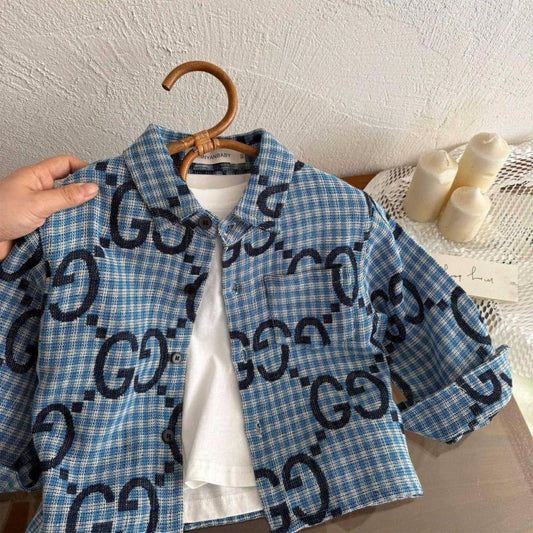 Camisa Infantil Masculina Azul G&G