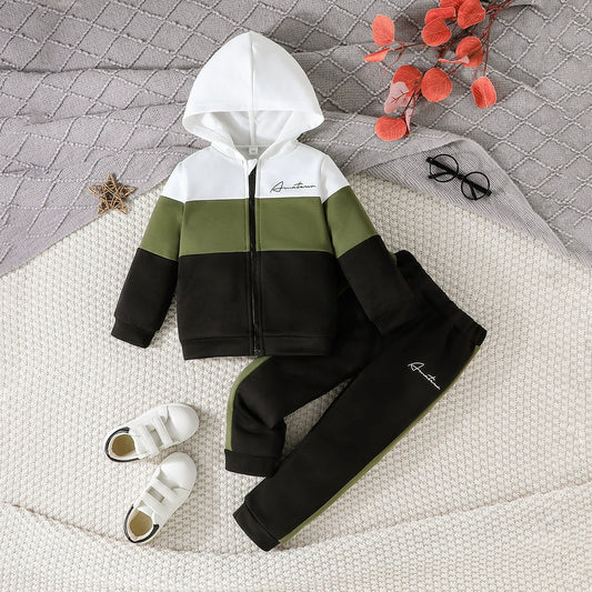 Conjunto Infantil Masculino Inverno Com Capuz
