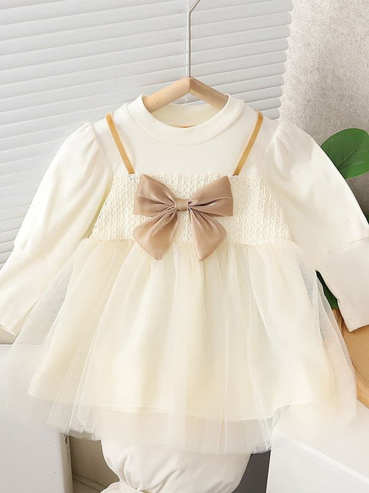 Vestido Infantil Lacinho com Tule