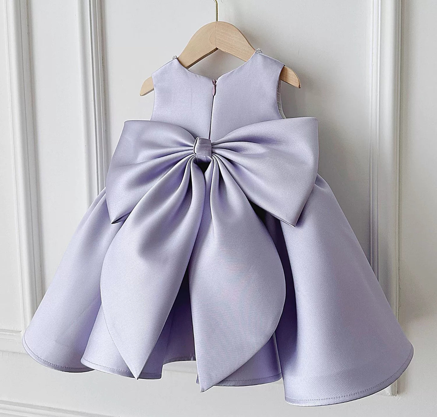 Vestido De Festa Infantil Roxo Lacinho