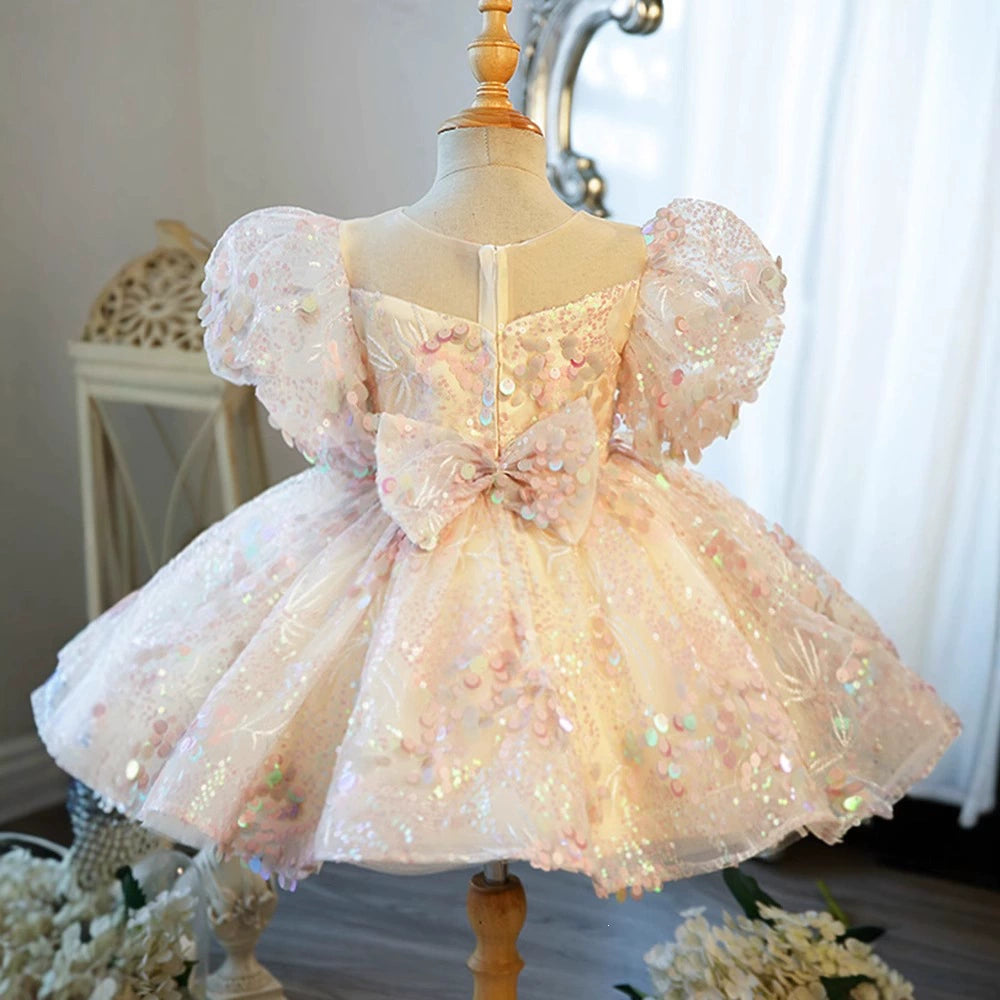 Vestido Infantil Lantejoulas