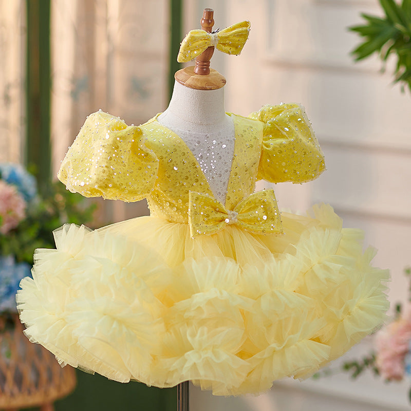 Vestido De Festa Lacinho e Brilhos