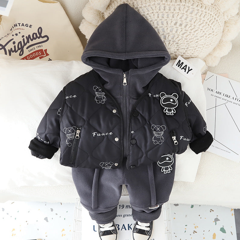 Conjunto Infantil Inverno Acolchoado Ursinho