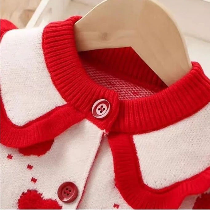 Conjunto Infantil Feminino Inverno Coraçõeszinhos