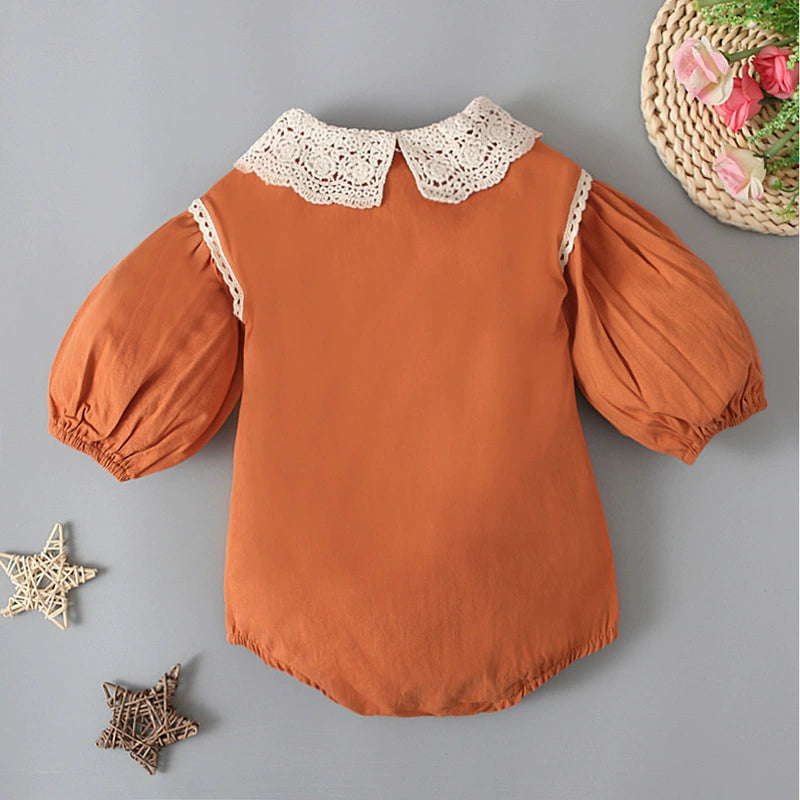 Body Infantil Feminino Gola Detalhes