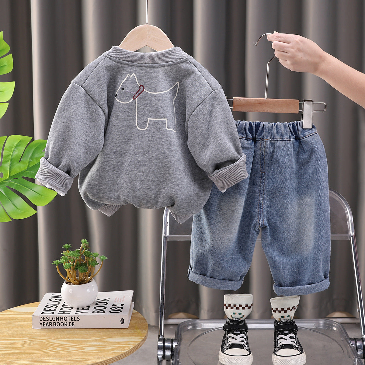 Conjunto Infantil Masculino Cachorrinho 3 Peças