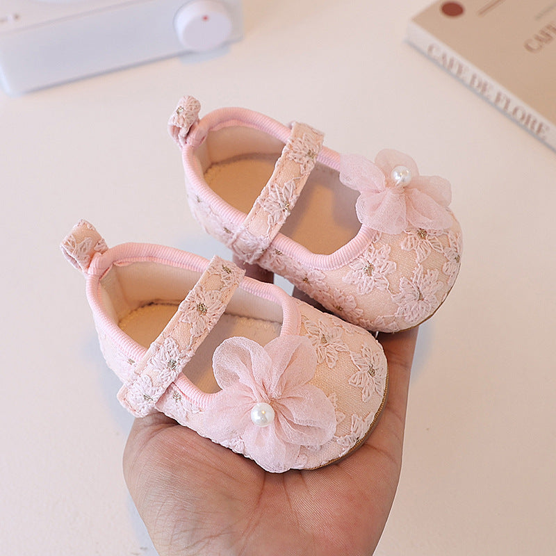 Sapato Infantil Feminino Renda Florzinha