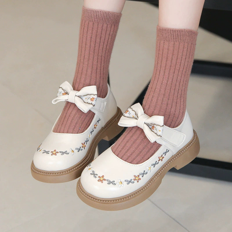 Sapato Infantil Laço Florzinhas