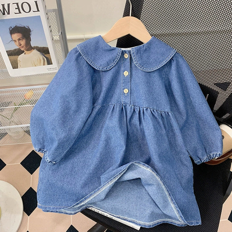 Vestido Infantil Jeans Golinha
