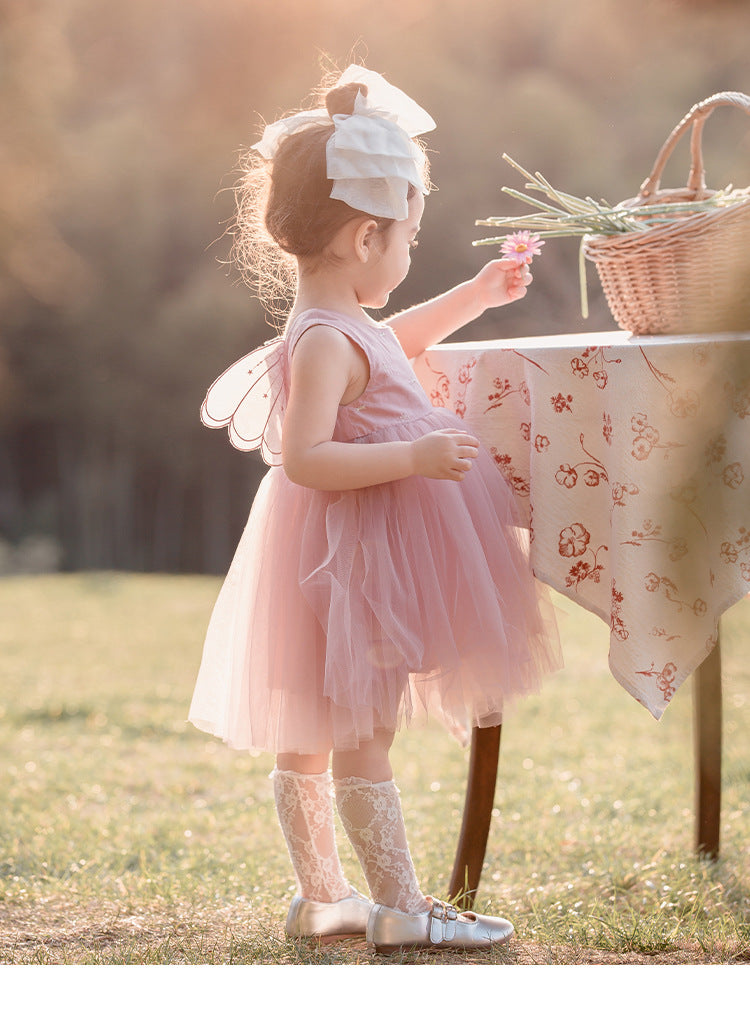 Vestido Infantil Asas Estrelinhas