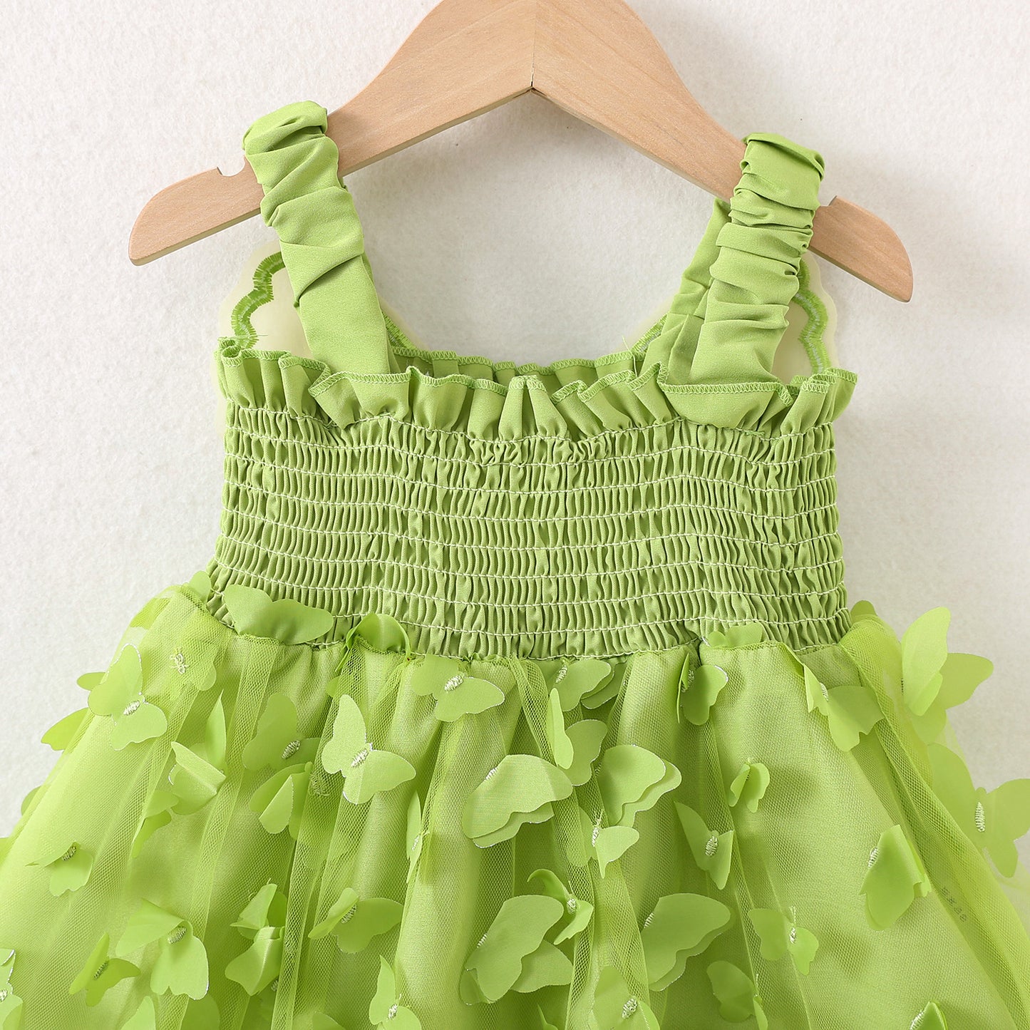 Vestido Infantil Feminino Tule Asa Borboletinhas