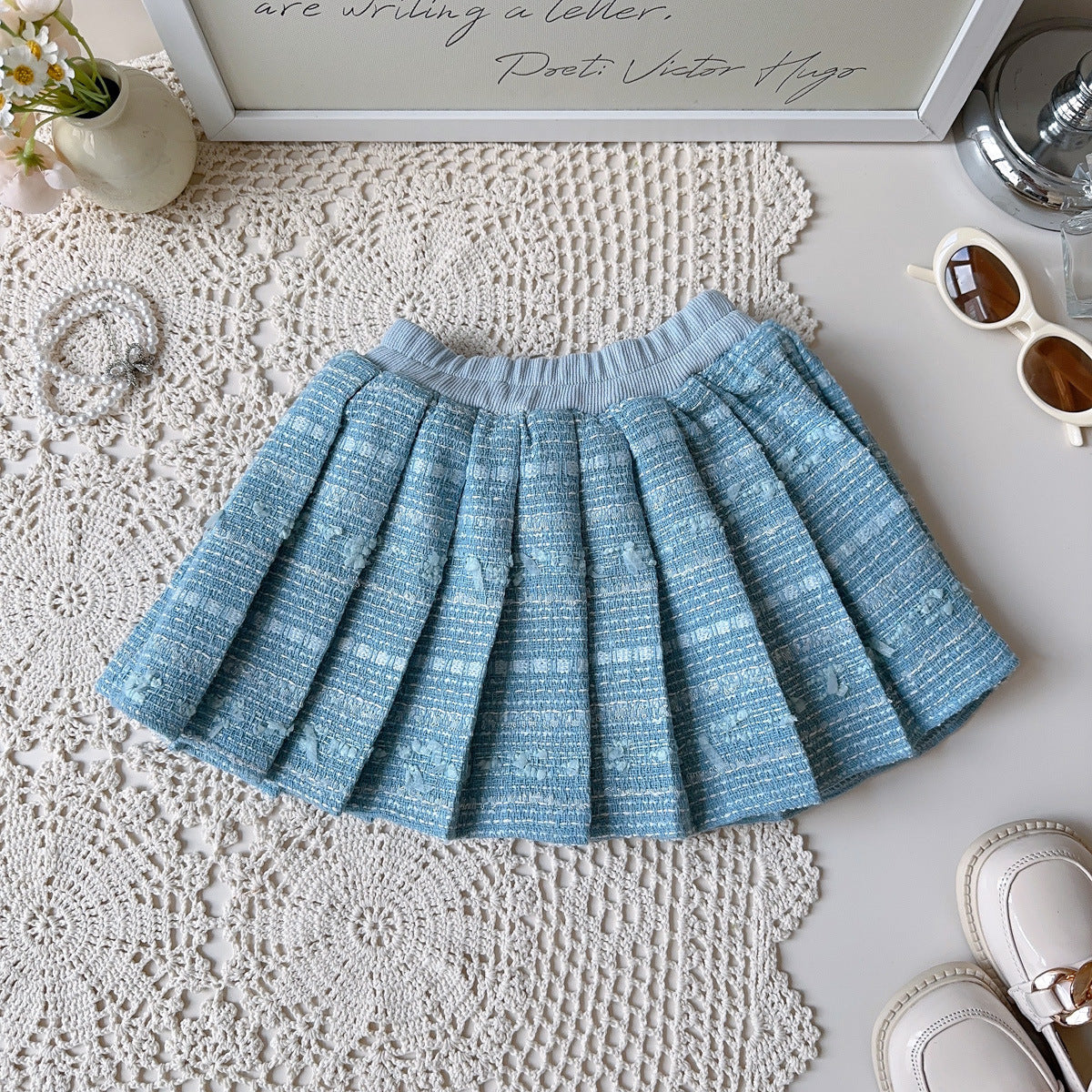 Conjunto Infantil 3 Peças Camisa e Tweed