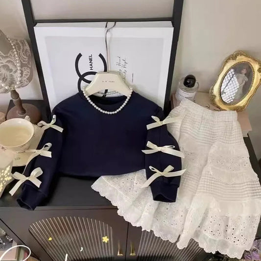 Conjunto Infantil Feminino Lacinhos