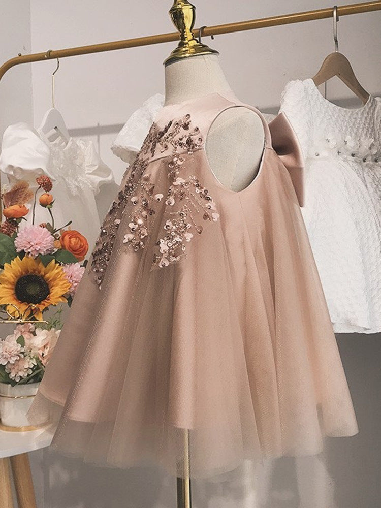 Vestido De Festa Infantil Pedrarias Floral
