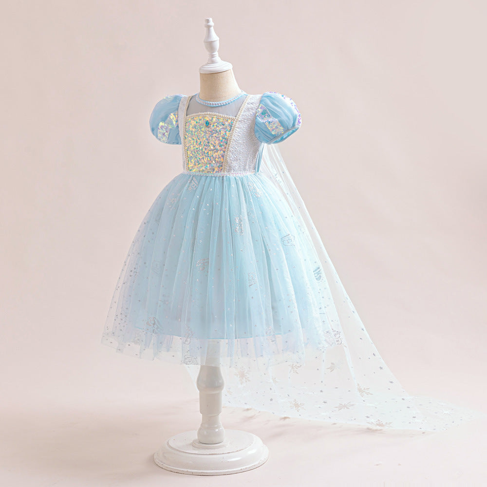 Vestido Infantil Princesa Brilhante