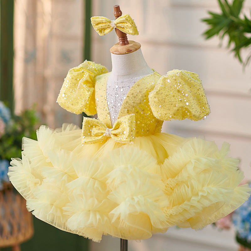 Vestido De Festa Lacinho e Brilhos