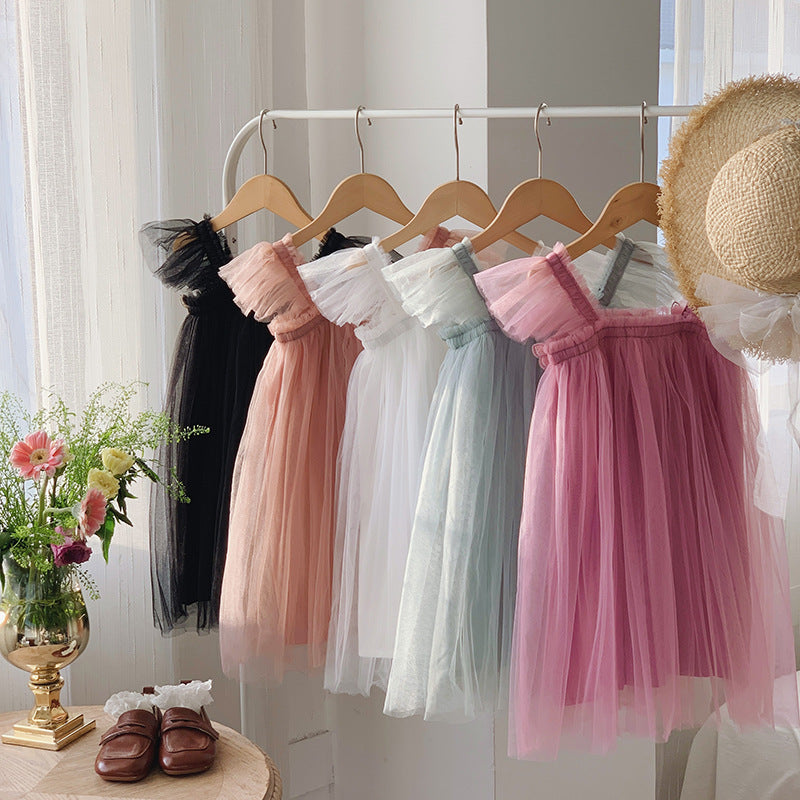 Vestido Infantil Tule Borboletinhas