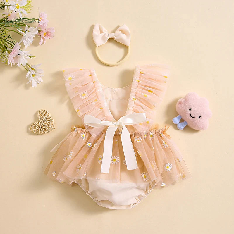 Body Infantil Feminino Florzinha + Lacinho