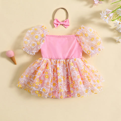 Body Infantil Feminino Margarida + Laçinho