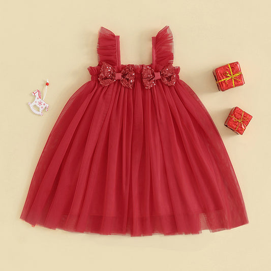 Vestido Infantil Natal Tule Alçinha