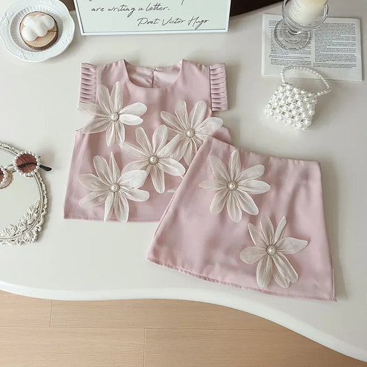 Conjunto Infantil Feminino Boutique Flores