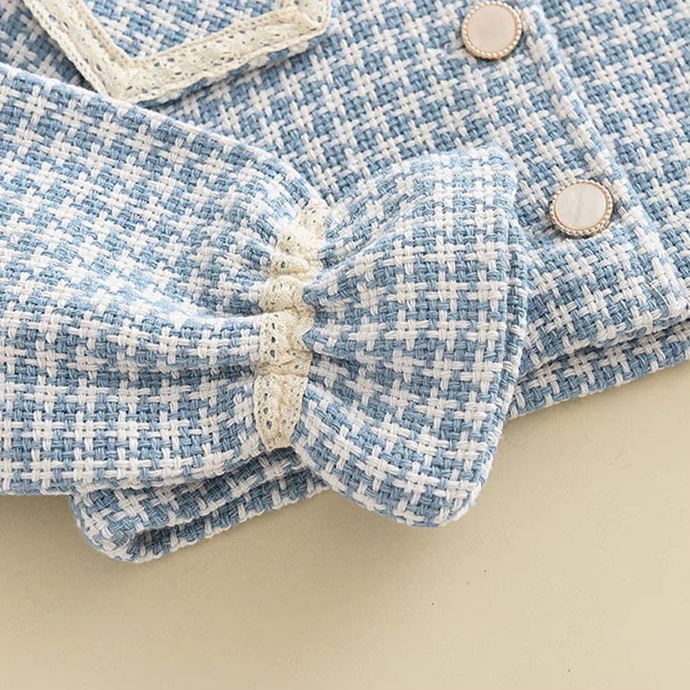 Vestido Infantil + Cardigan + Bolsa Golinha e Tule