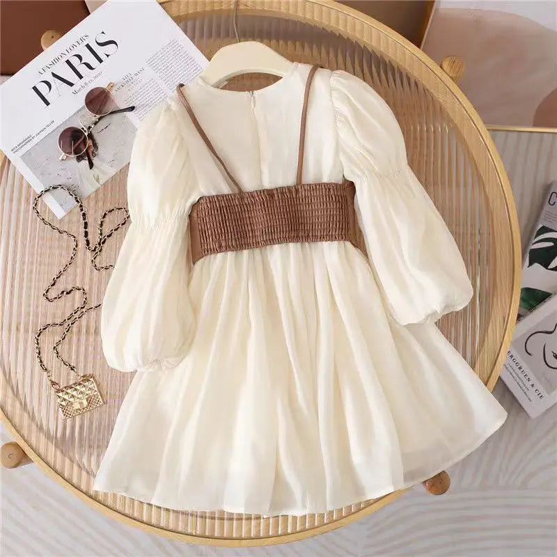 Vestido Infantil + Colete Courino