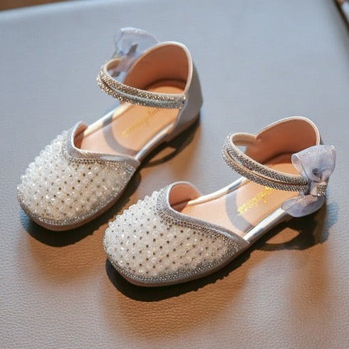 Sapatilha Infantil Feminina Strass Lacinho