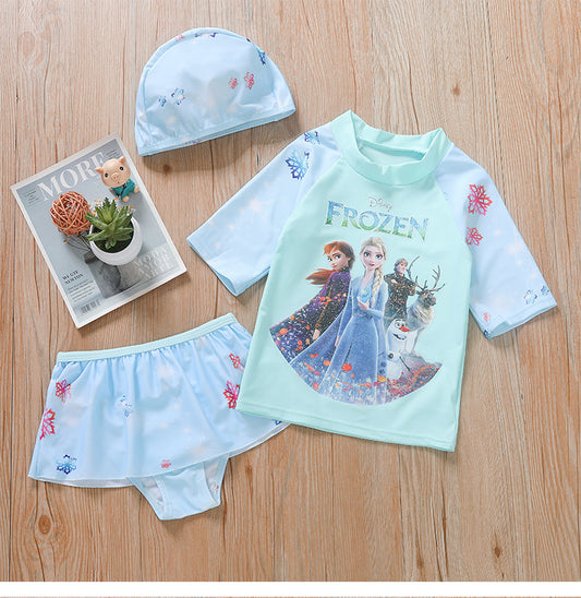 Conjunto Infantil Biquíni Frozen