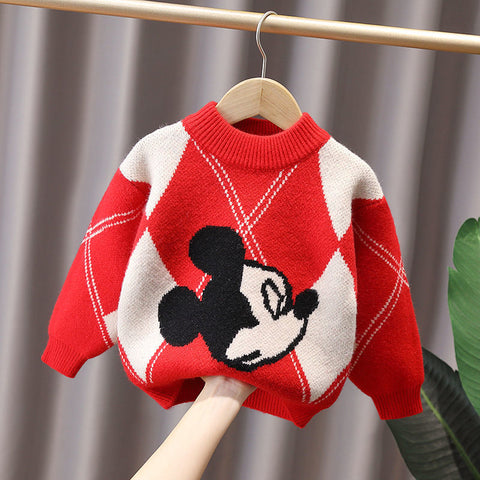 Blusa Infantil Tricô Mickey