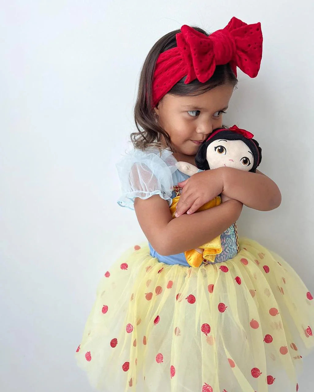 Vestido Infantil Branca de Neve