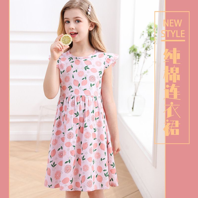 Vestido Infantil Limãozinhos Rosa